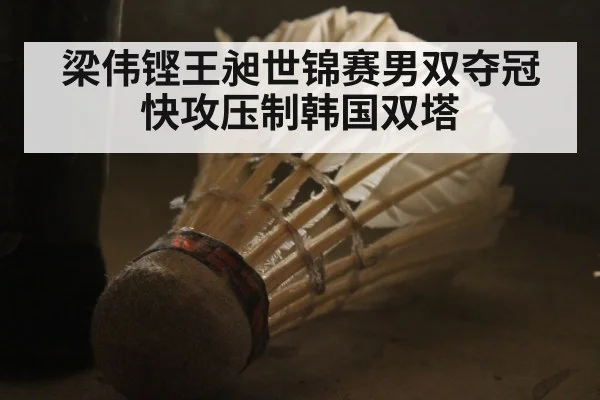 梁伟铿王昶世锦赛男双夺冠 快攻压制韩国双塔